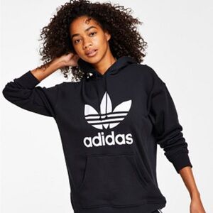 Adidas Sweatshirt originals trefoil Hoodie Black/white